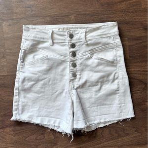 American Eagle Outfitters White Denim Shorts